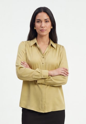 Chemisier usha BLACK LABEL en vert : devant