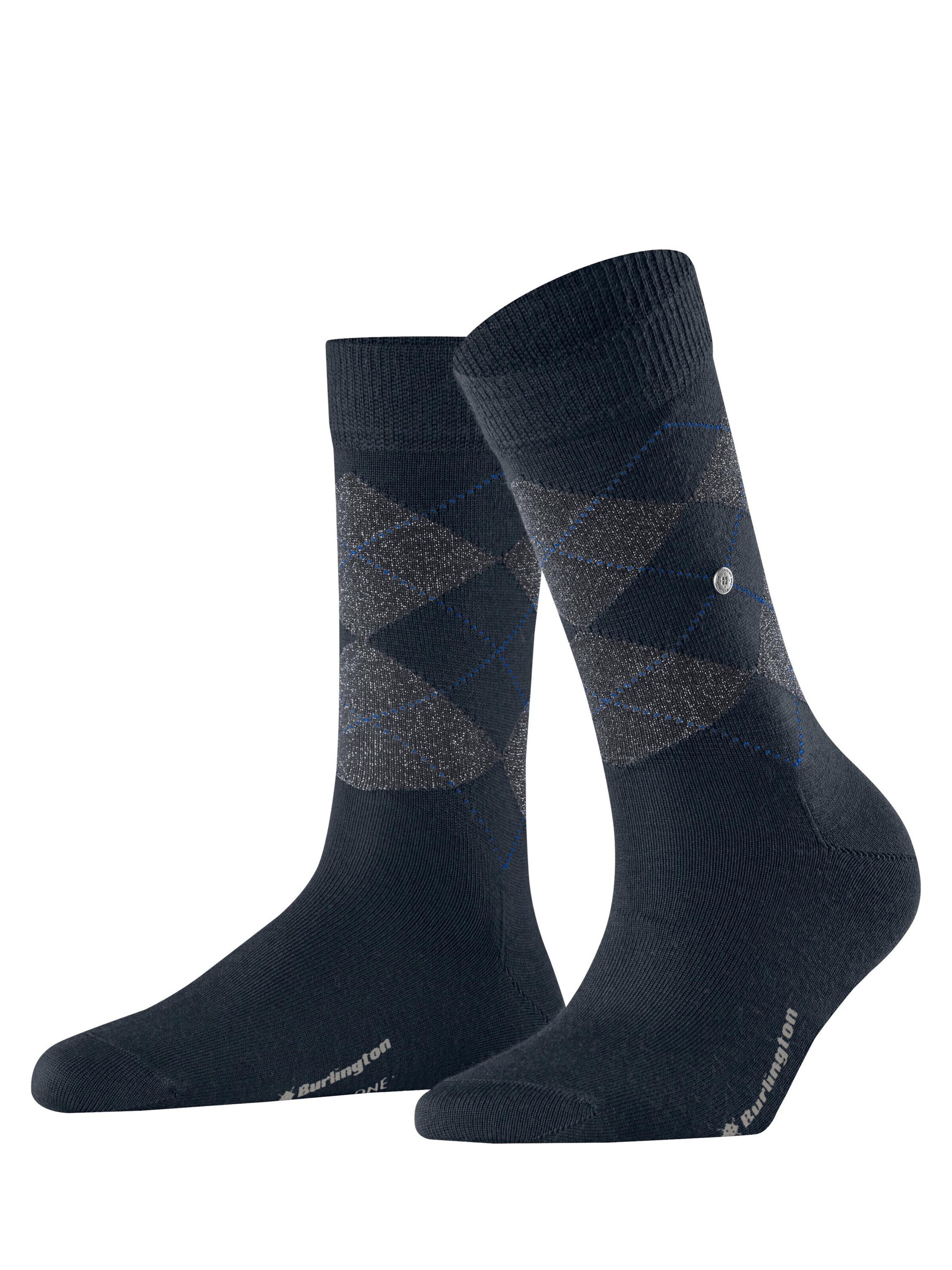 BURLINGTON Socken 'Marylebone Glitter'‌‌‌‌‌‌ in Blau: Vorderseite