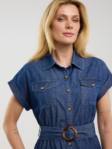 BIG STAR Shirt dress 'Bailey' in Blue