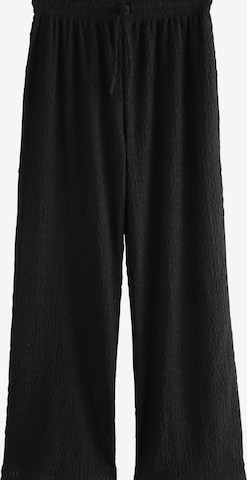 Wide leg Pantaloni de la Next pe negru: față