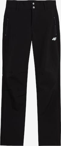 Regular Pantalon outdoor 4F en noir : devant