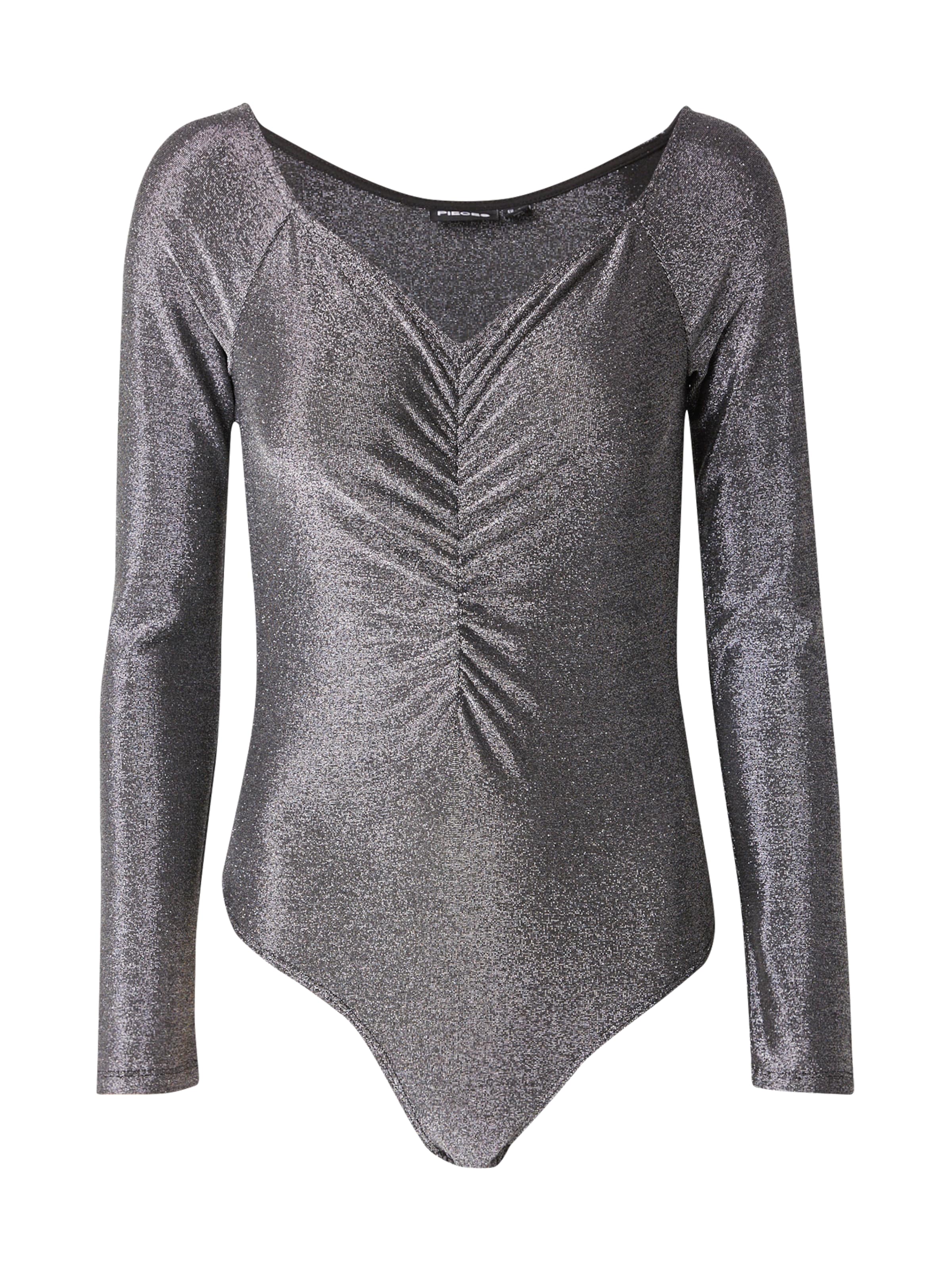 PIECES Rövid body 'PCPANDRA' - fekete: elől