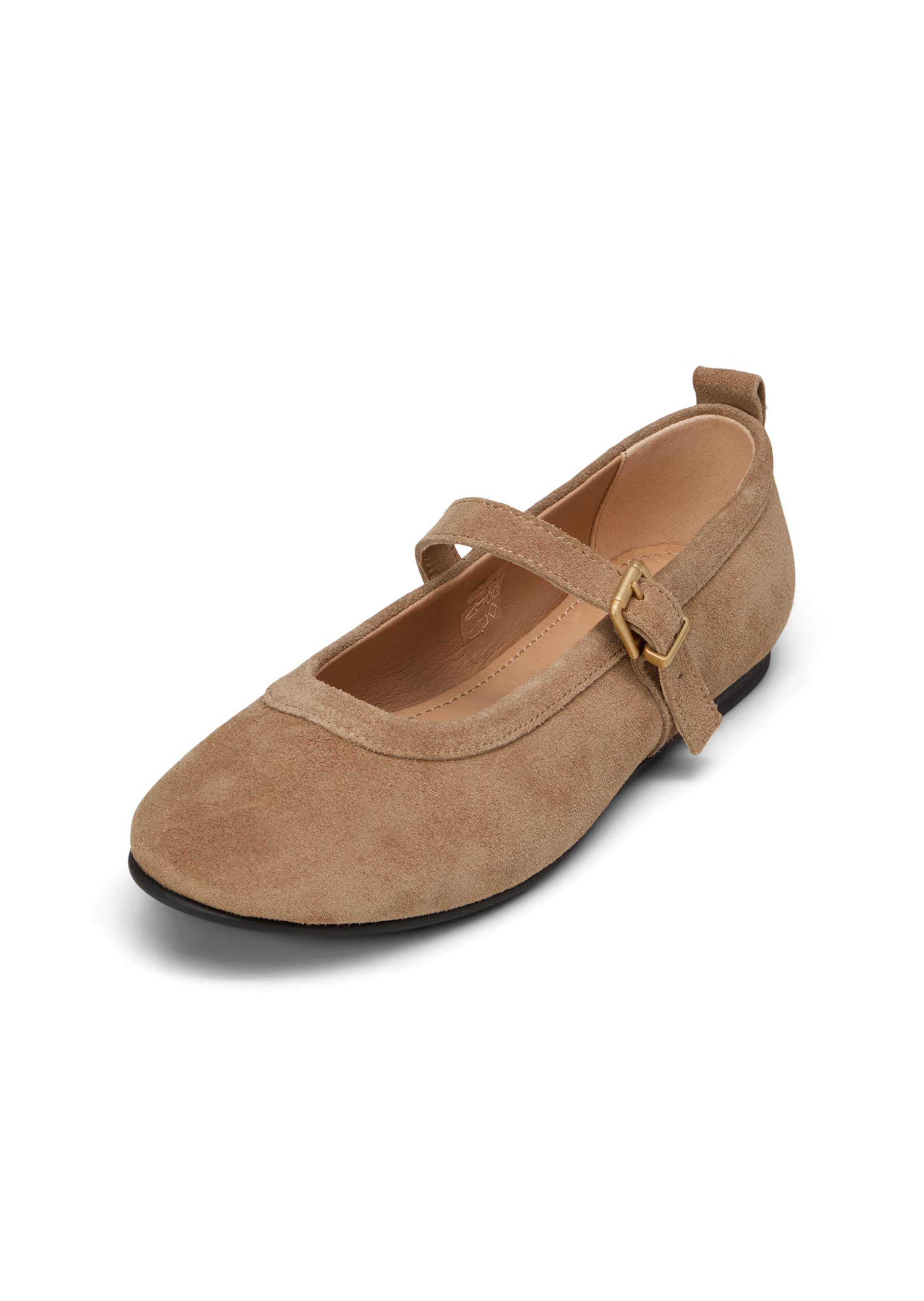 Marc O'Polo Strap ballerina 'Gina' in Brown: front