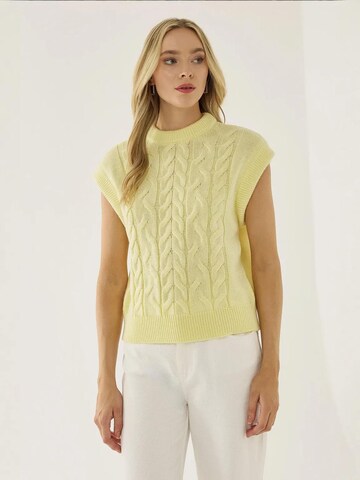 Hiccup Trui in Geel: voorkant