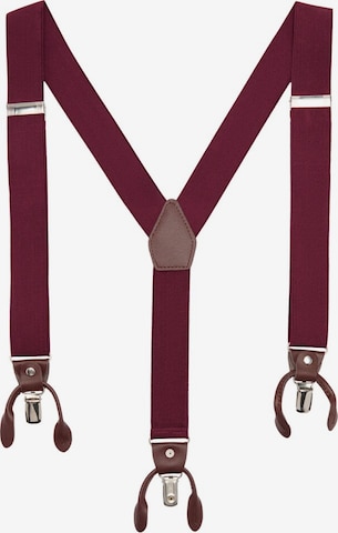 MANGO MAN Suspenders 'Suspende' in Red: front