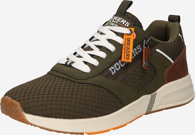 Dockers by Gerli Sneakers low i brun / oliven / oransje / hvit, Produktvisning