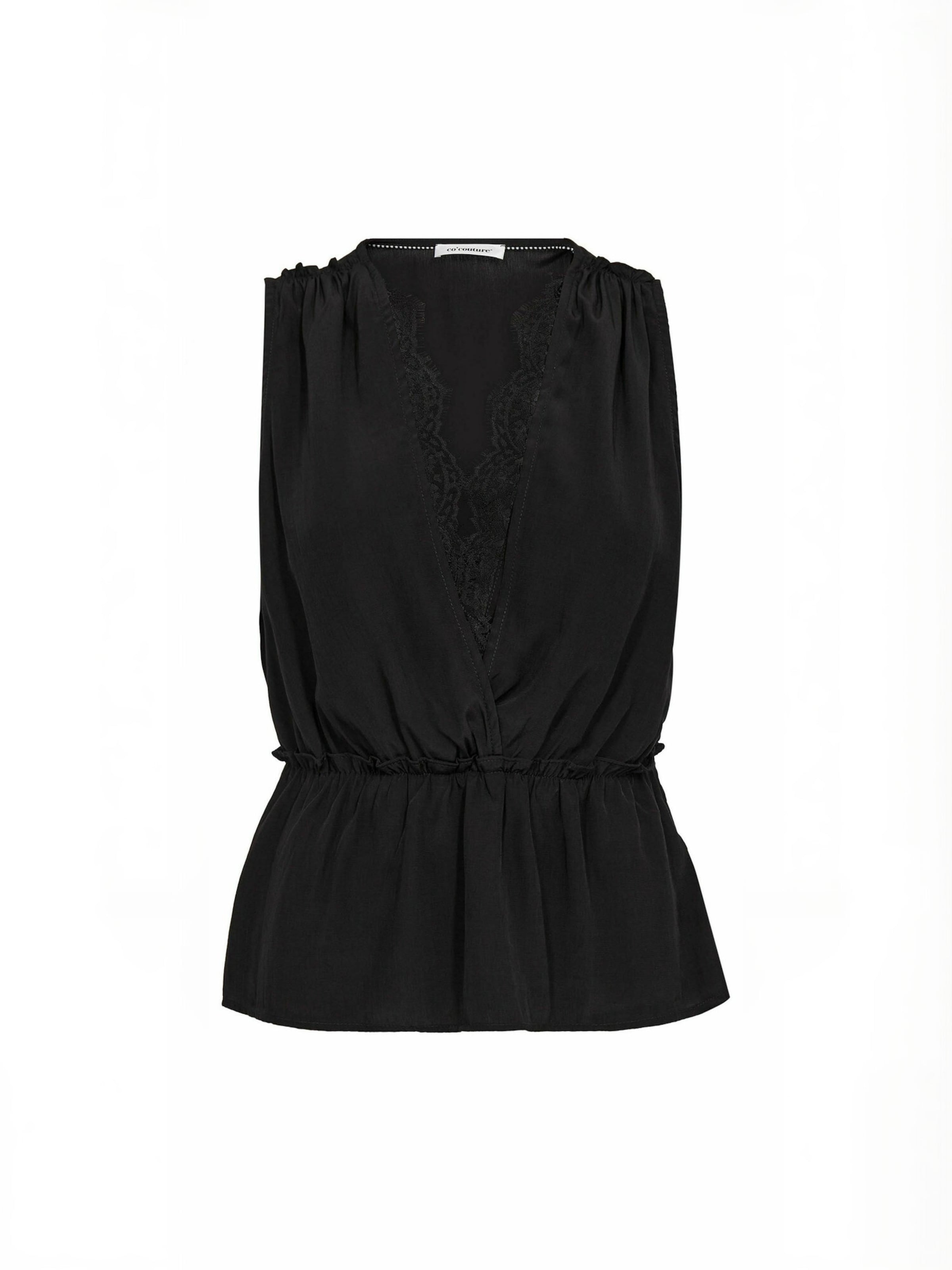 co'couture Top ' SurnnyCC ' in Schwarz: Vorderseite