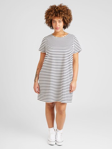 Vero Moda Curve Jurk 'CABBY' in Wit: voorkant