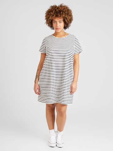 Vero Moda Curve Jurk 'CABBY' in Wit: voorkant