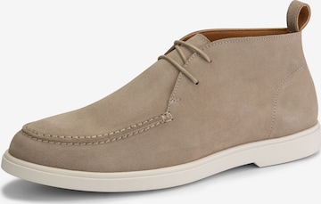 DenBroeck Lace-Up Boots 'Murray St.' in Beige