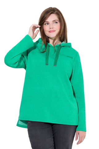 Ulla Popken Sweatshirt in Groen: voorkant
