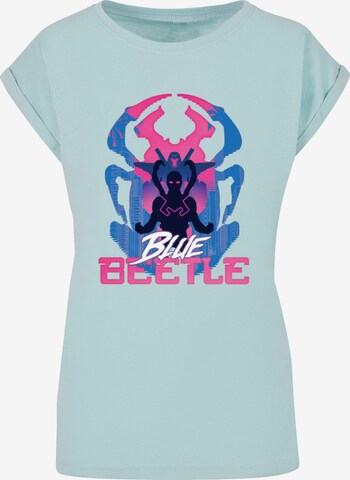 T-shirt 'Blue Beetle - Posing' ABSOLUTE CULT en bleu : devant