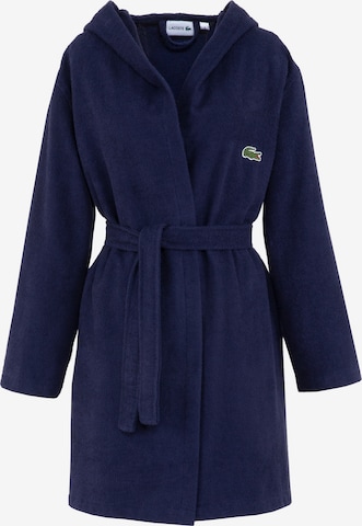 LACOSTE Short Bathrobe in Blue: front