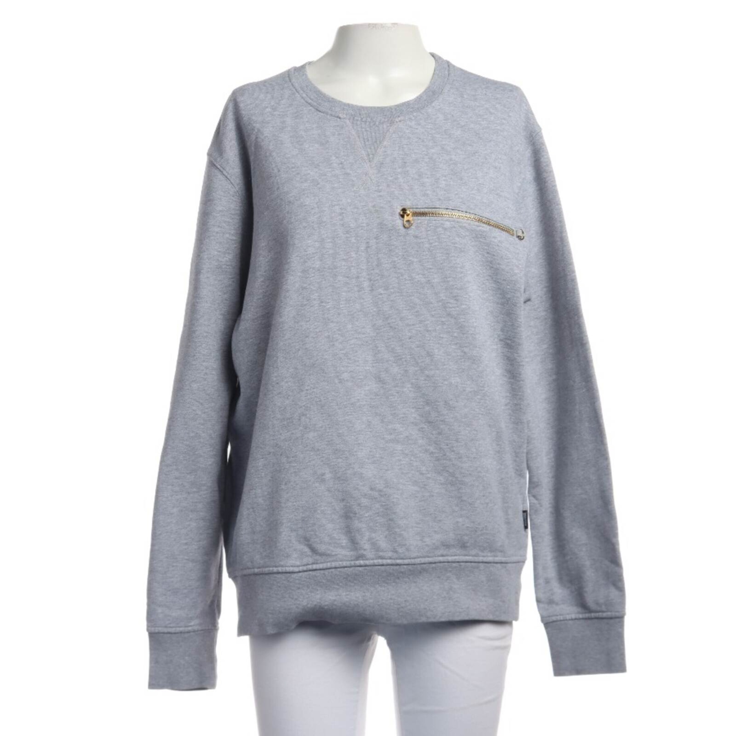 Love Moschino Sweatshirt / Sweatjacke M in Grau: Vorderseite