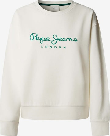 Pepe Jeans Sweatshirt 'Baddy' in White: front