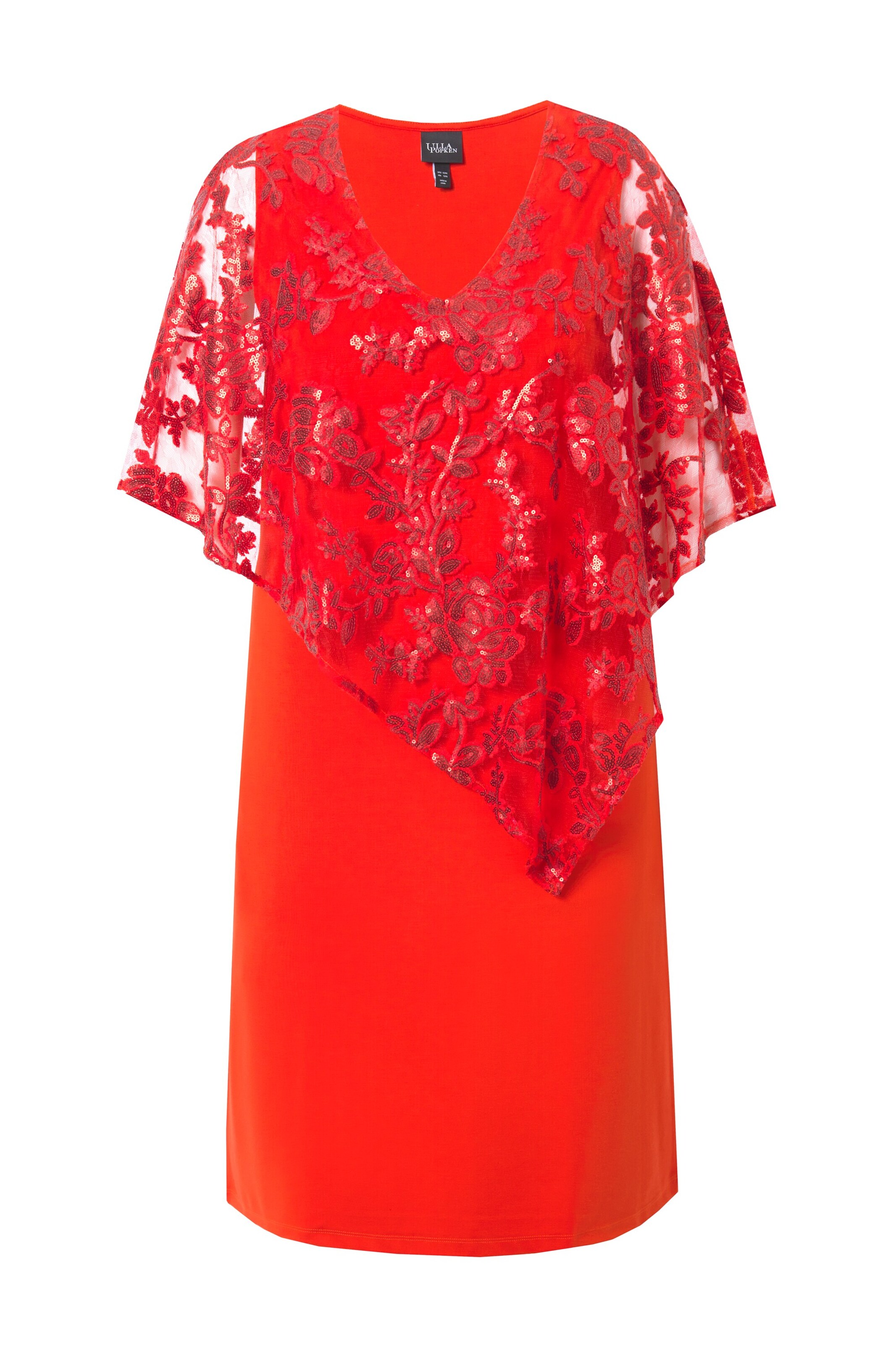 Ulla Popken Abendkleid in Rot: Vorderseite