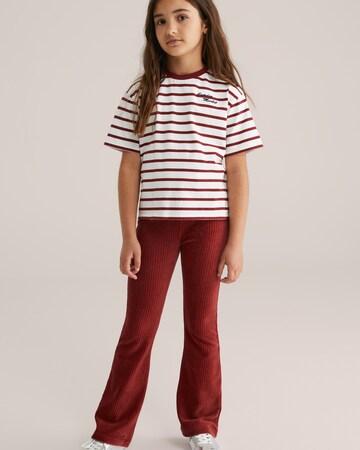 WE Fashion Flared Leggings in Rot