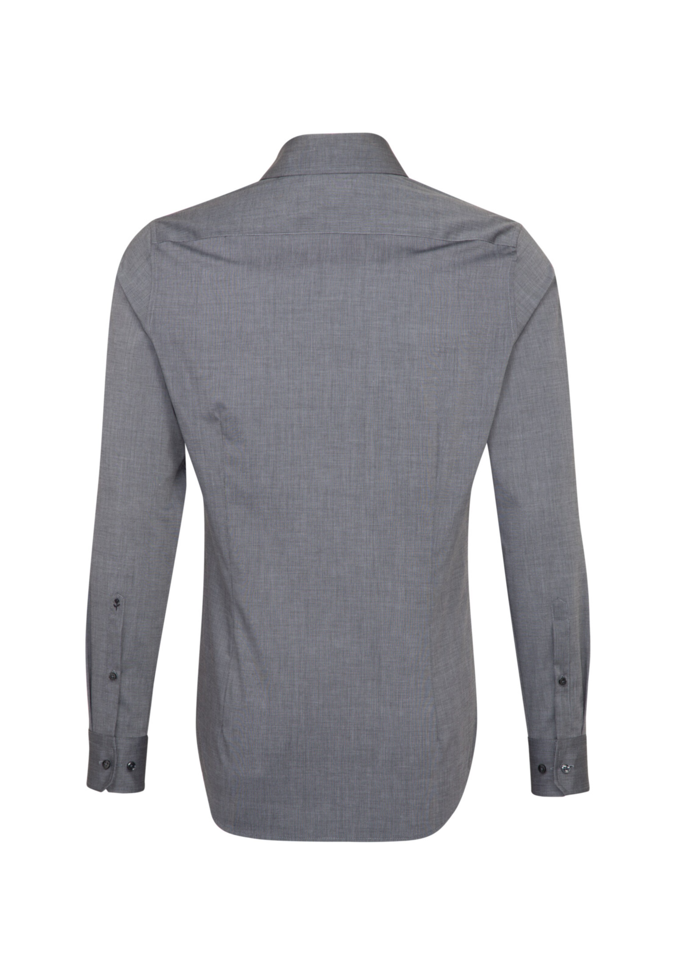 SEIDENSTICKER Slim Fit Hemd in Grau