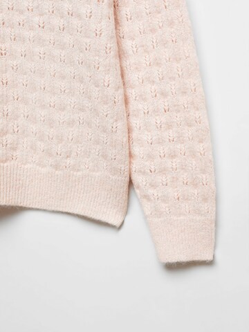 MANGO Sweater 'FLORINS' in Pink