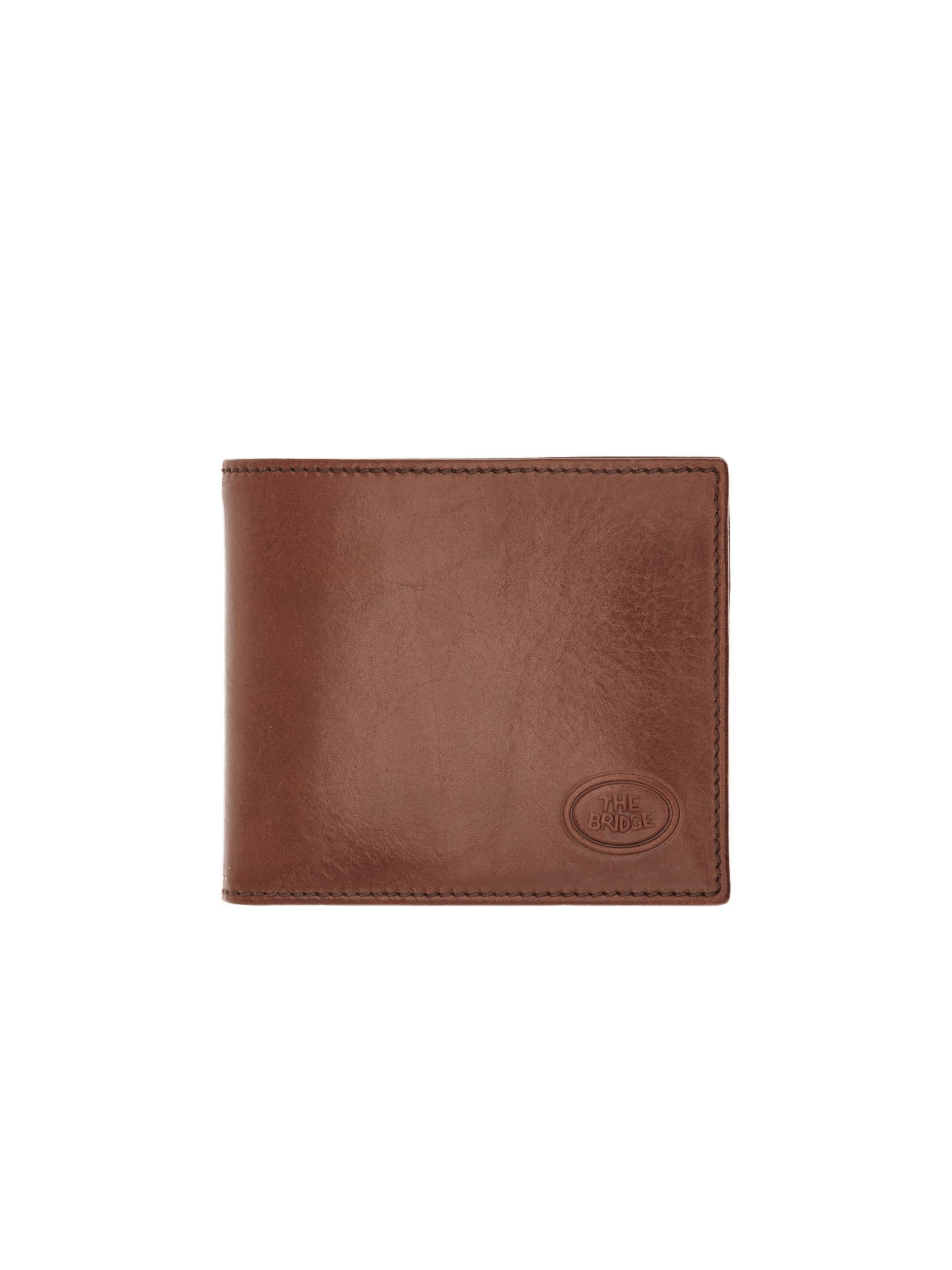 The Bridge Wallet in Brown: front