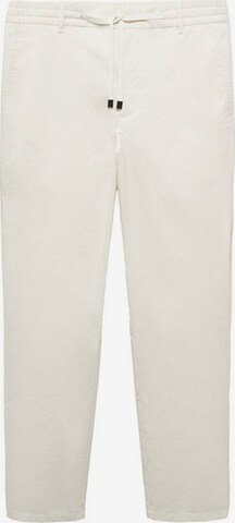 MANGO MAN Slim fit Pants 'Canet' in White: front