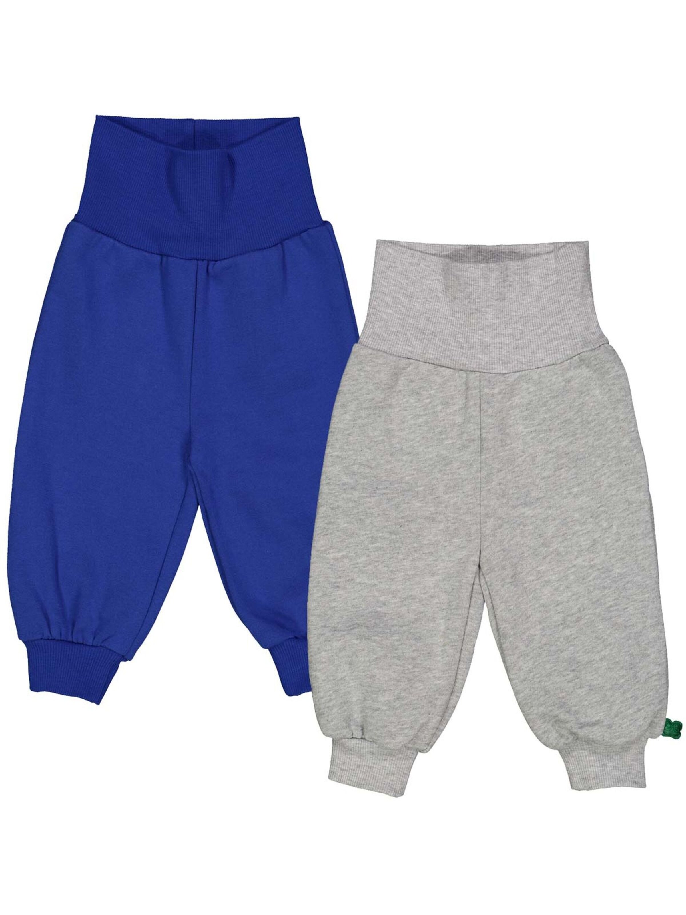 Effilé Pantalon Fred's World by GREEN COTTON en bleu : devant