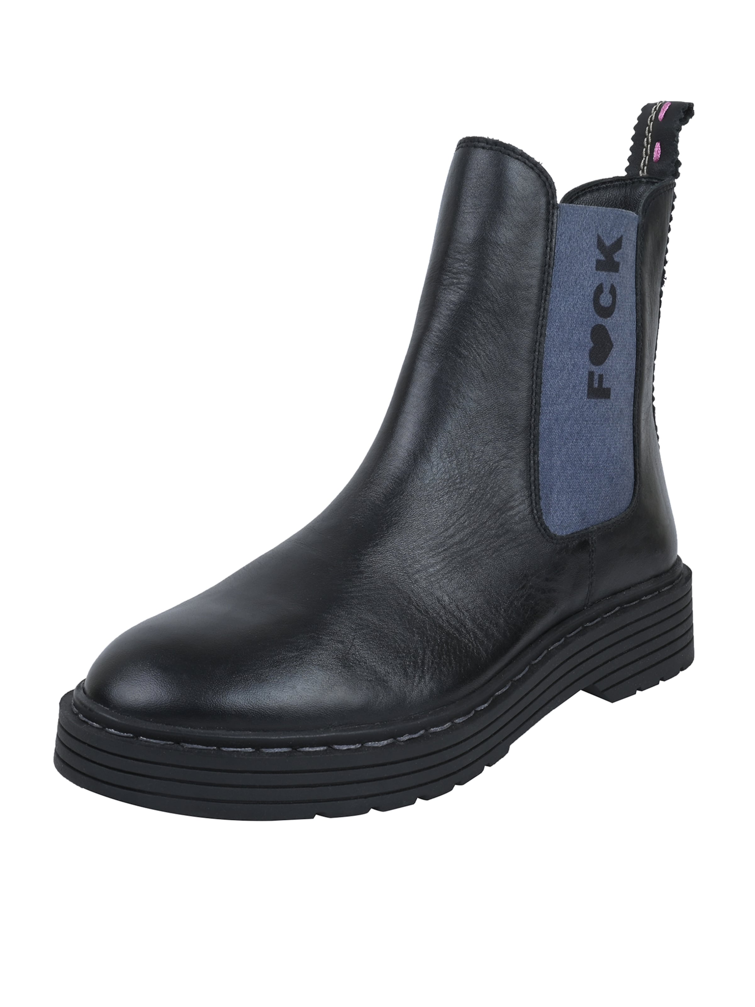 Crickit Chelsea Boot ' SAMMY ' in Schwarz: Vorderseite