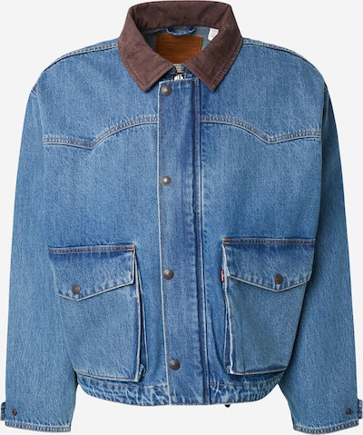 S dydžio Demisezoninė striukė iš LEVI'S ®, spalva – indigo spalva / šokolado spalva, Prekių apžvalga