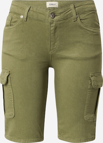 Skinny Jeans cargo 'Missouri' di ONLY in verde: frontale