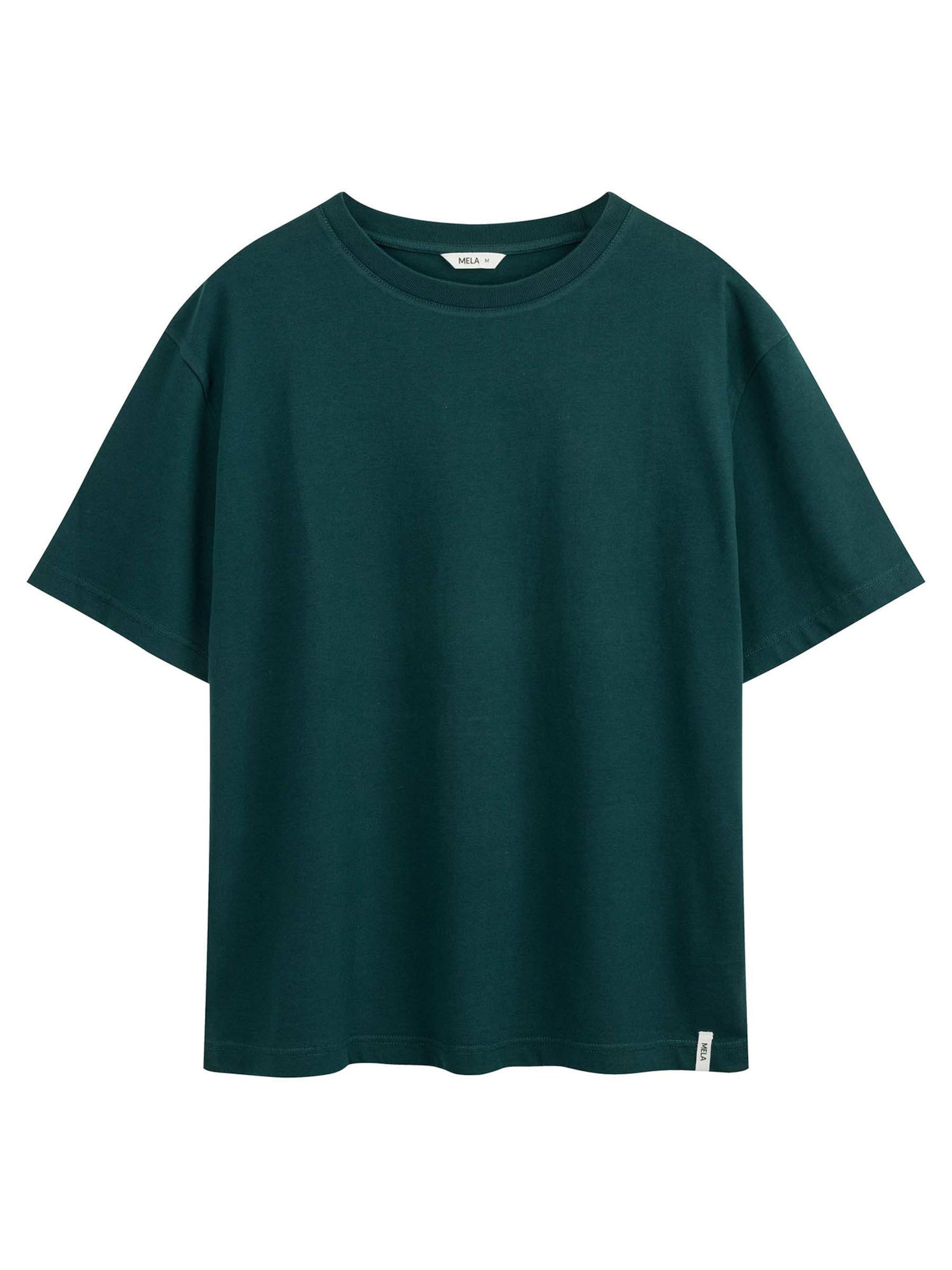 MELA T-Shirt 'Bhajan' (GOTS) in Grün: Vorderseite
