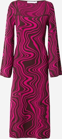 rožinė Warehouse Megzta suknelė: priekis