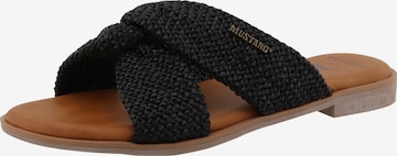 Mule MUSTANG en noir : devant