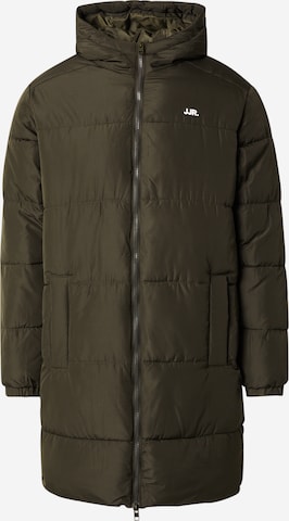 JJ Rebel Winterjas in Groen: voorkant