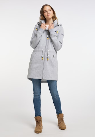 Schmuddelwedda Zip-Up Hoodie in Grey