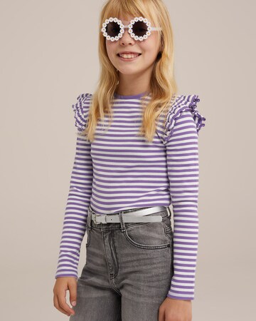WE Fashion Shirt in Purple: front