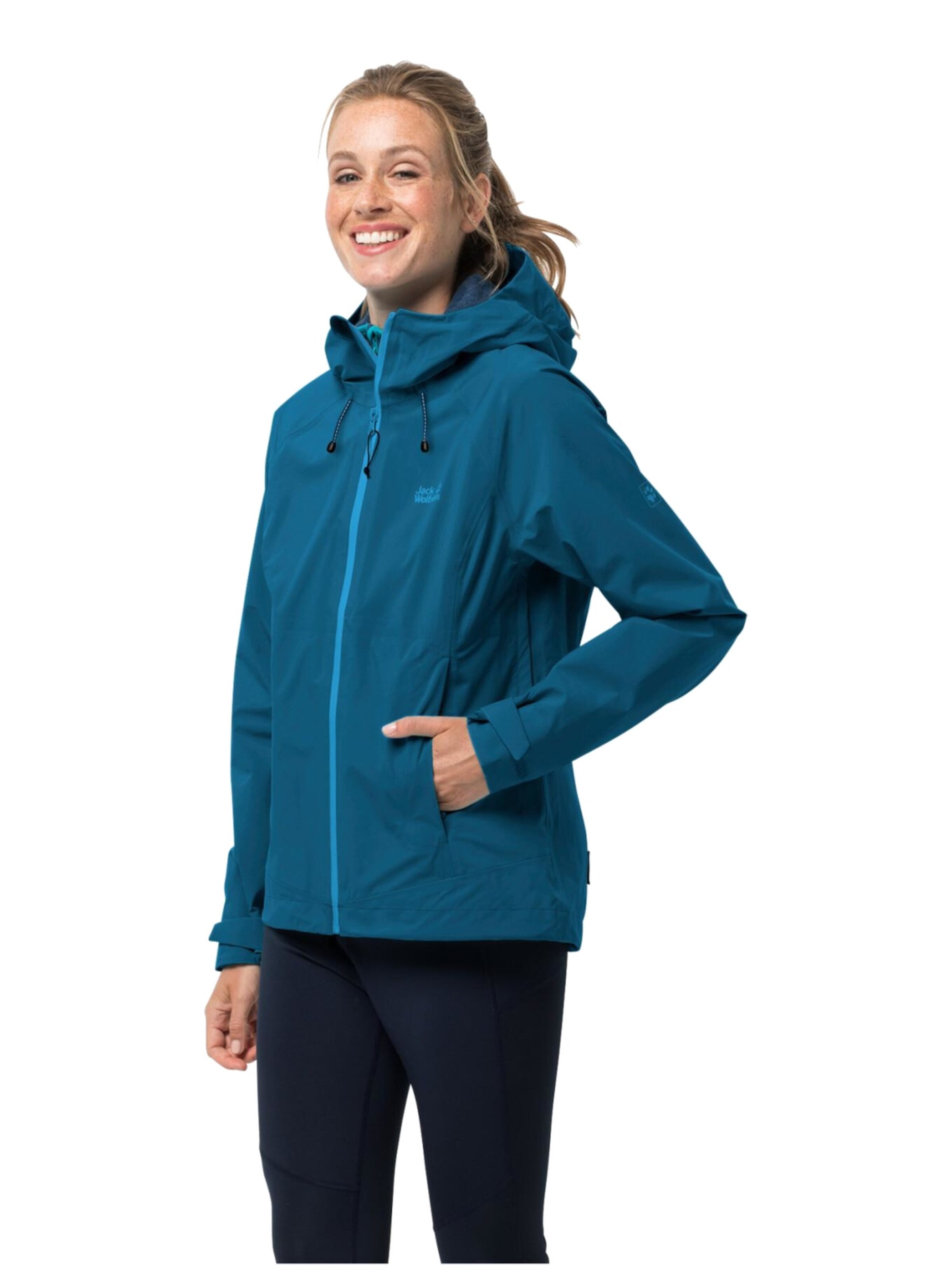 JACK WOLFSKIN Outdoor Jacket 'Highest Peak' in Blue