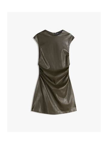 Bershka Рокля в зелено: отпред