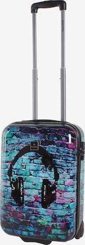 Saxoline Suitcase 'Headphone' in Blue