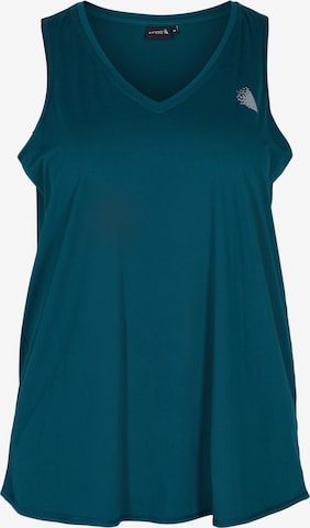 Sport top de la Active by Zizzi pe verde: față