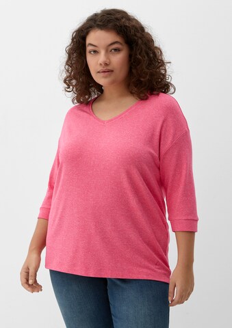 Pull-over TRIANGLE en rose : devant