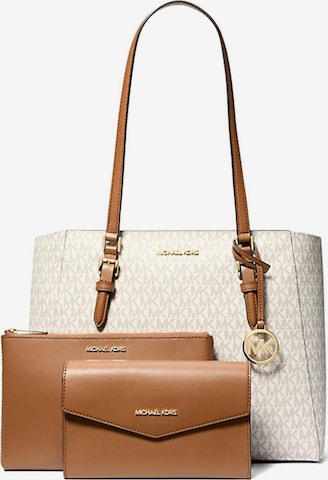 Shopper 'Charlotte Large 3-In-1 Tote' di Michael Kors in beige: frontale