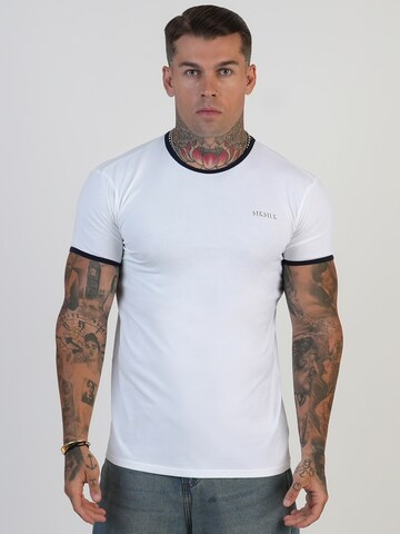 SikSilk Shirt in White: front
