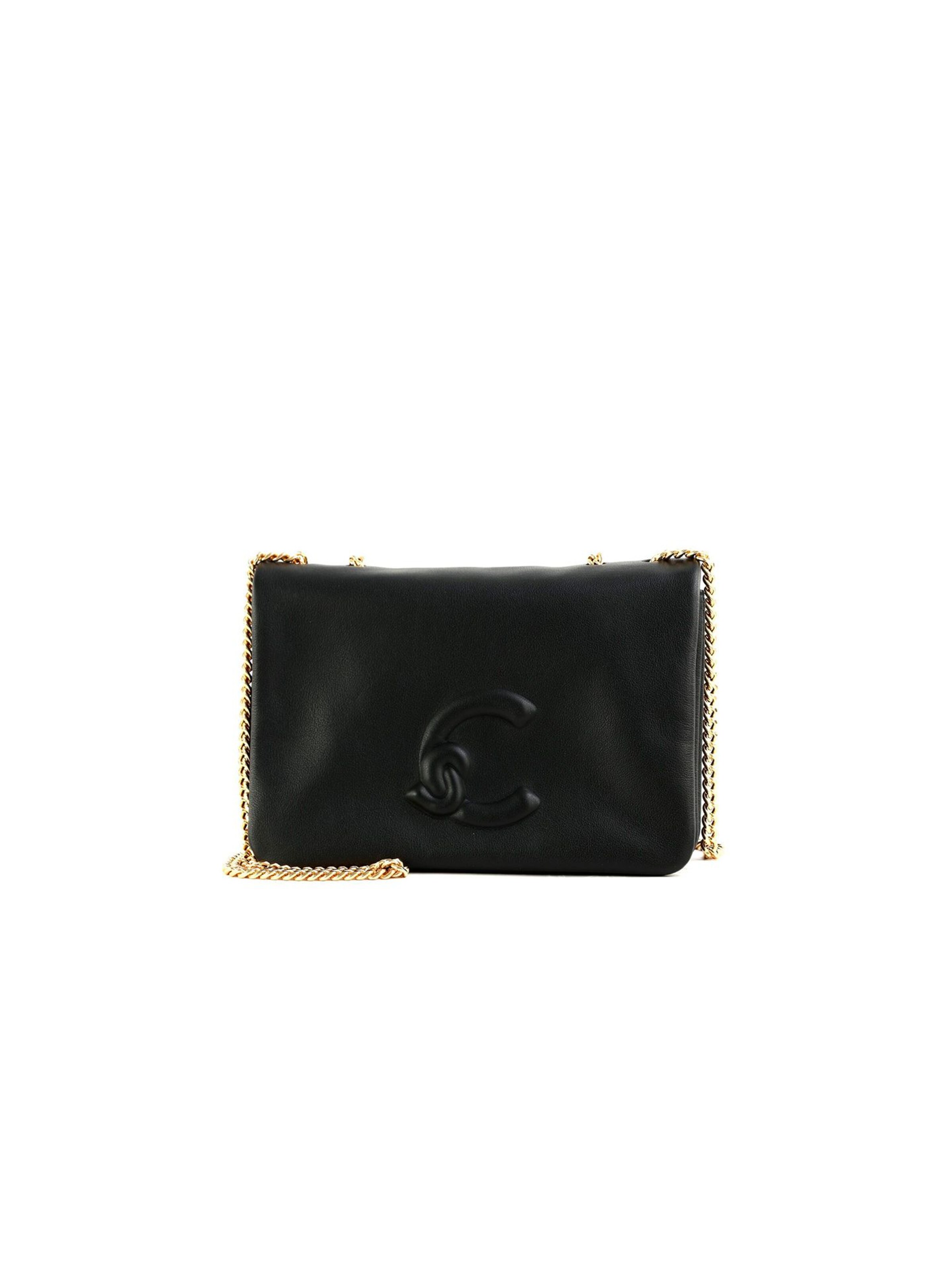 Borsa a tracolla 'Tob Coccinellenikla Smooth Bag' di Coccinelle in nero: frontale