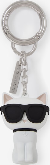 Karl Lagerfeld Breloczek do kluczy w kolorze różowy pudrowy / czarny / białym, Podgląd produktu