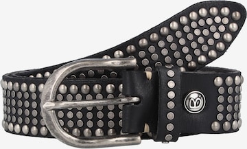 b.belt Handmade in Germany Belt 'Riva' in Black: front