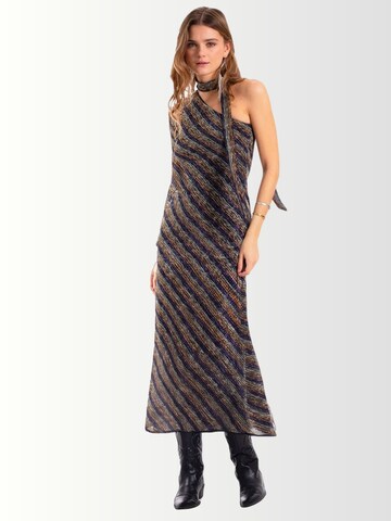 THE-ARE - Vestido em mistura de cores