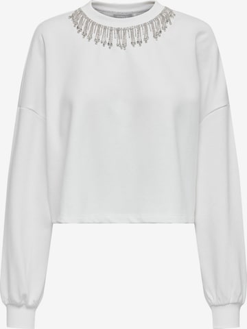 ONLY Sweatshirt 'RHINE' in Wit: voorkant