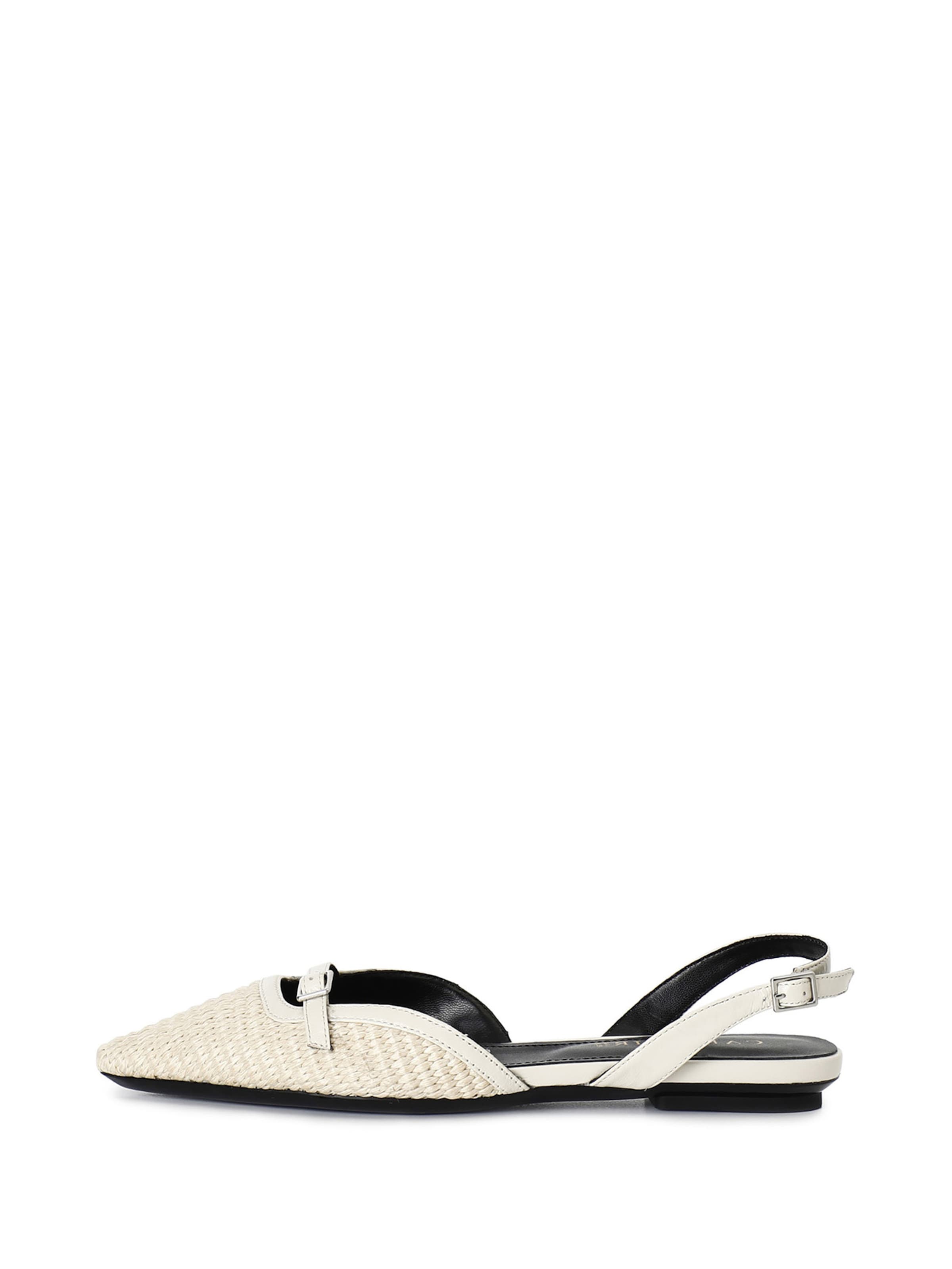 CAFè NOIR Ballerina in Beige: voorkant