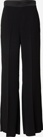 Marella Wide leg Trousers with creases 'PLATA' in Black: front