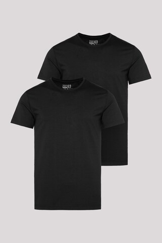 CAMP DAVID Shirt in Black: front